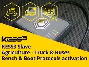 KESS3 Slave - Agriculture - Truck & Buses Bench-Boot Protocols activation